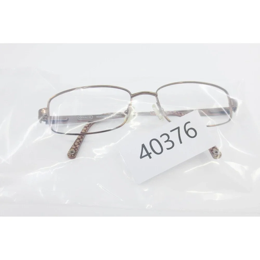 Coach Wendy 129 Eyeglasses Shiny Sand Rectangular Metal Frame 53-16-135